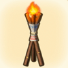 Rustic Standing Torch