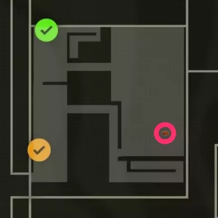 Mousetrap Groznyj Grad Weapons Lab: East Wing 1F Map