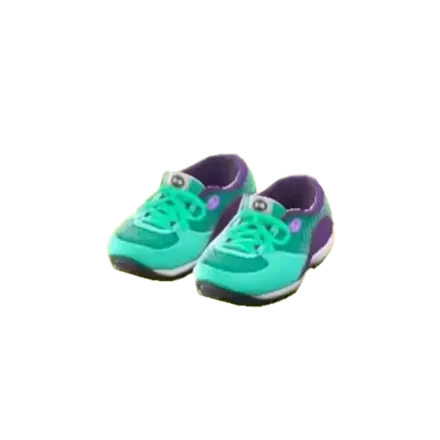 ACNH - Cyan Trainers Image