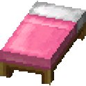 Pink Bed Icon