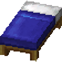 Blue Bed Icon