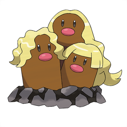 Pokemon BDSP Alolan Dugtrio