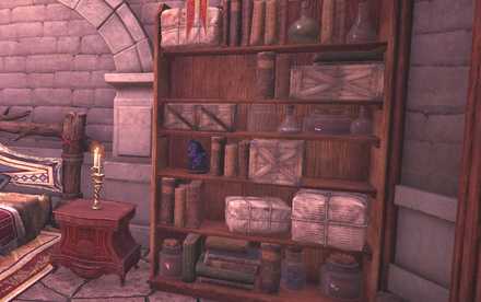 Cluttered Shelves Image