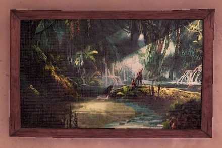 Ancient Forest Painting Image