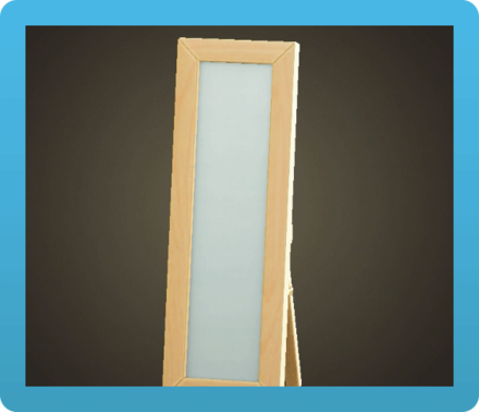 Wooden Full-Length Mirror Image