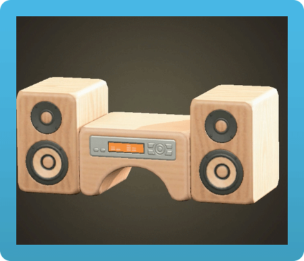 Wooden-Block Stereo Icon