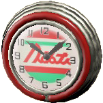 Diner Neon Clock Image