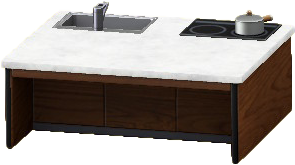 The Dark Brown version of Kitchen Island