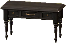 The Black version of Antique Console Table