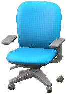 The Light Blue version of Modern Office Chair