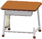 The Brown & White version of School Desk