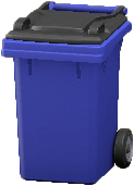 The Blue version of Garbage Bin