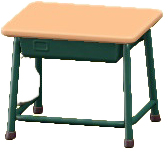 The Beige & Green version of School Desk