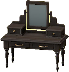 The Black version of Antique Vanity