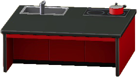 The Red version of Kitchen Island