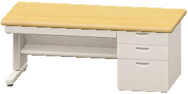 The Beige & White version of Office Desk