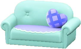 The Sky Blue version of Cute Sofa
