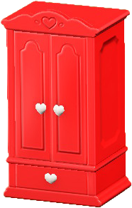 ACNH - The Red version of Cute Wardrobe