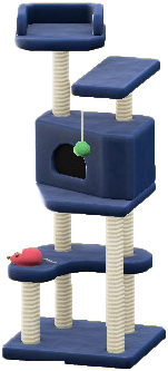 The Navy Blue version of Cat Tower