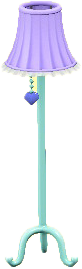 The Sky Blue version of Cute Floor Lamp