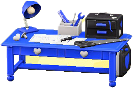 ACNH - The Blue version of Cute DIY Table