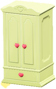 ACNH - The Yellow version of Cute Wardrobe