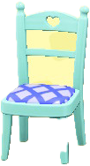 ACNH - The Sky Blue version of Cute Chair