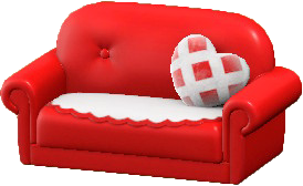 The Red version of Cute Sofa