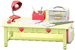 ACNH - The Yellow version of Cute DIY Table