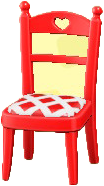 ACNH - The Red version of Cute Chair