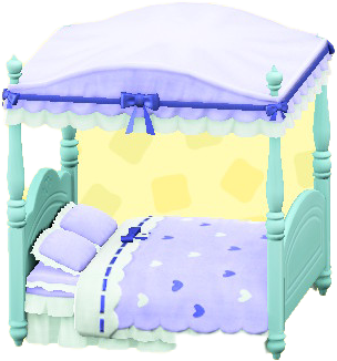 The Sky Blue version of Cute Bed
