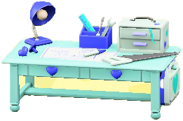 ACNH - The Sky Blue version of Cute DIY Table