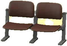 The Dark Brown version of Lecture-Hall Bench