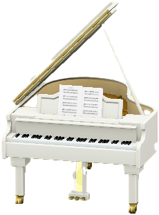 The White version of Grand Piano