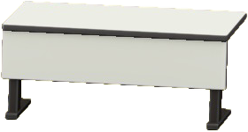 The White version of Lecture-Hall Desk