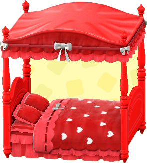 The Red version of Cute Bed