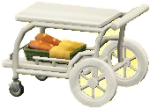 The White version of Serving Cart
