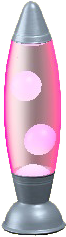The Pink version of Rocket Lamp