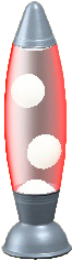 The Red version of Rocket Lamp