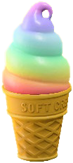 The Rainbow version of Soft-Serve Lamp
