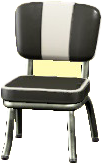 The Black version of Diner Chair