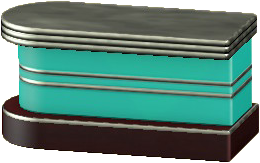 The Emerald version of Diner Counter Table