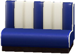 The Blue version of Diner Sofa