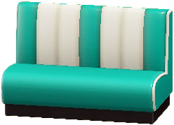 The Emerald version of Diner Sofa