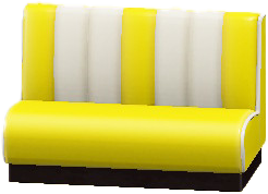 The Yellow version of Diner Sofa