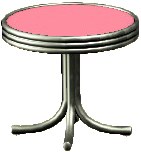 The Pink version of Diner Mini Table