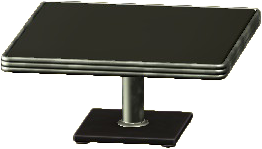 The Black version of Diner Dining Table