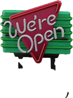 The Green version of Diner Neon Sign