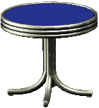 The Blue version of Diner Mini Table