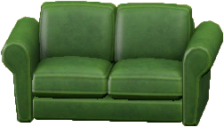 The Green version of Double Sofa